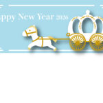 年賀状 2026年（丙午・午年）イラスト入り年賀状の素材 Word