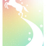 年賀状 2026年（丙午・午年）イラスト入り年賀状の素材 2026年