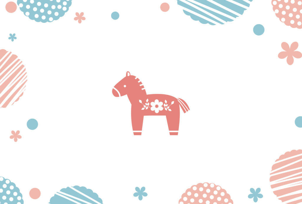 年賀状 2026年（丙午・午年）イラスト入り年賀状の素材 2026年