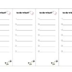 かわいい！ToDoリスト（やる事）無料のテンプレート「Word/Excel/PDF」です。A4サイズで4枚セットのToDoリストです。スマホのメモやリマインダー