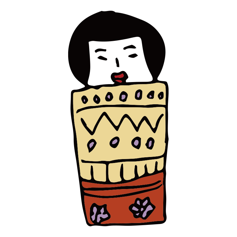 日本の伝統工芸品である「こけし