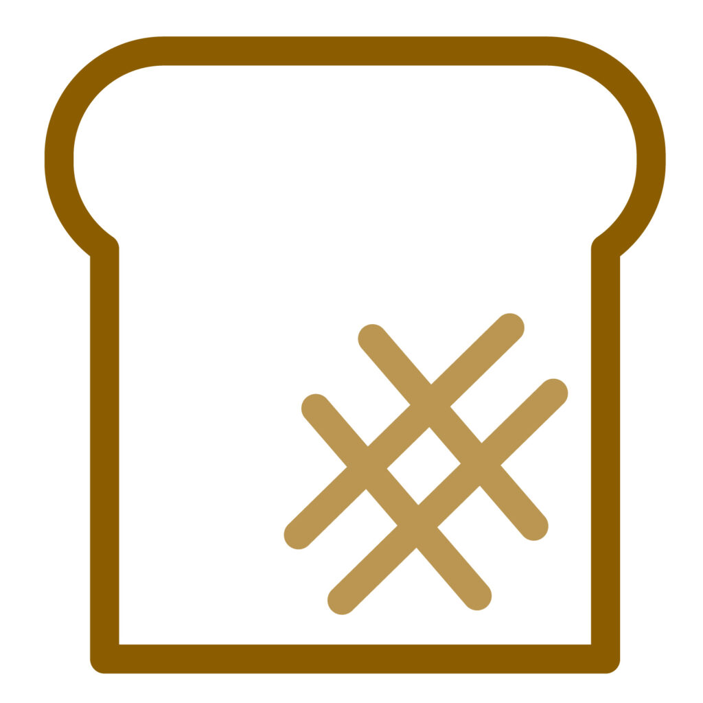 食パンのアイコン素材です。 チ