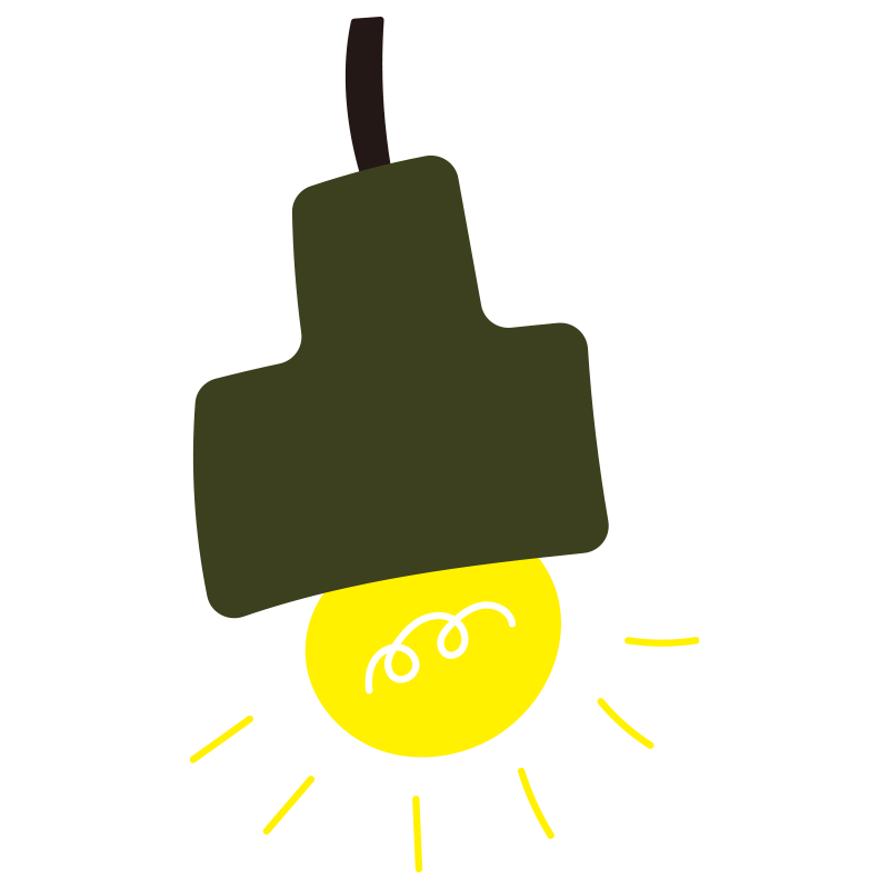 濃い緑（またはカーキ色）のシェ