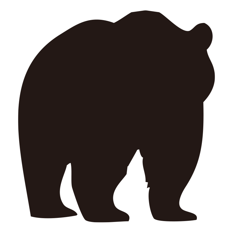 重量感のある力強いクマの姿を表