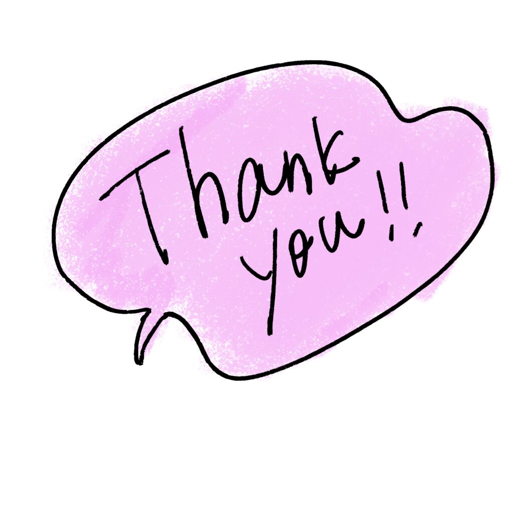 やわらかな手描き風の吹き出しの