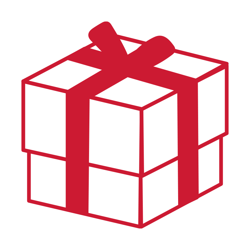 赤い太めのラインで描かれた、シ