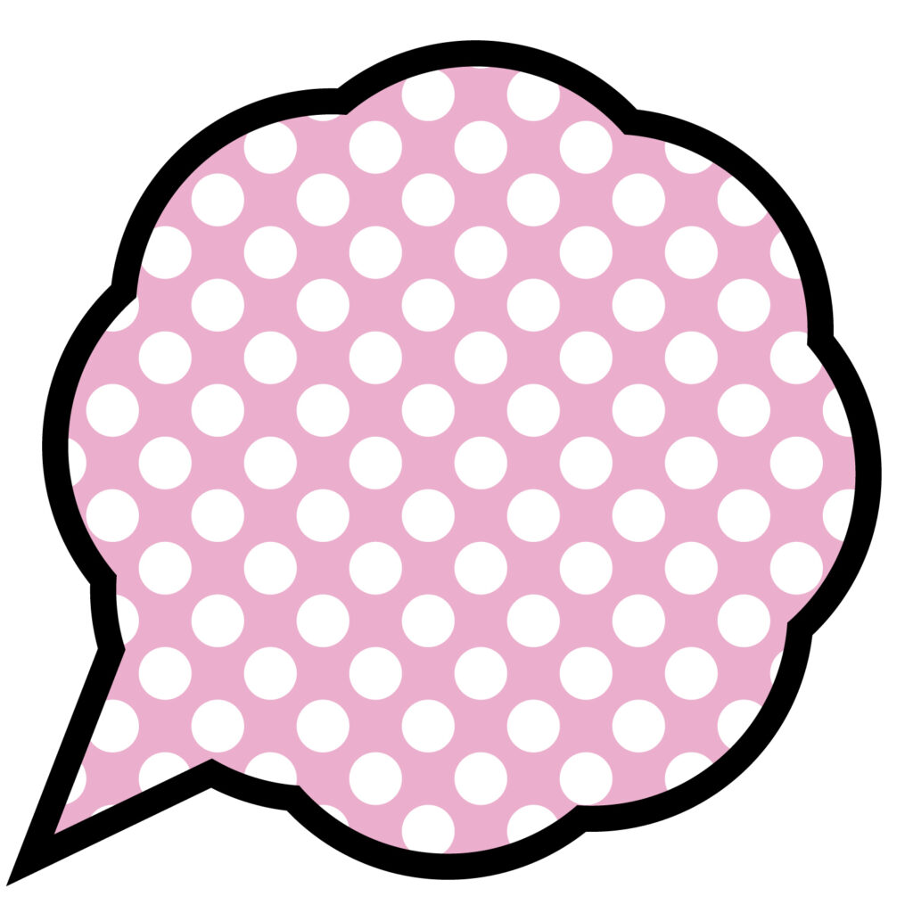 モコモコ型のフレーム素材です。