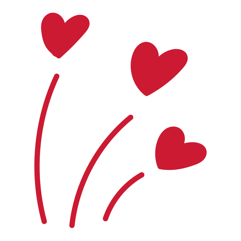 下からふんわりと昇っていくよう