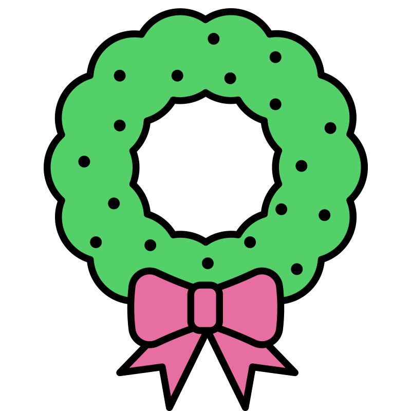 モミの葉の要素を抽象化し、明る