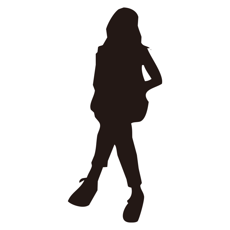 地面に座ってリラックスしている