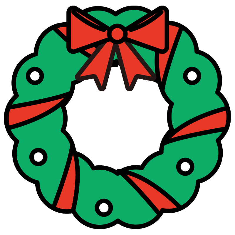 クリスマスの玄関飾りとして一般