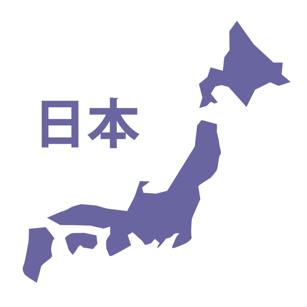 「日本地図」のアイコン素材です