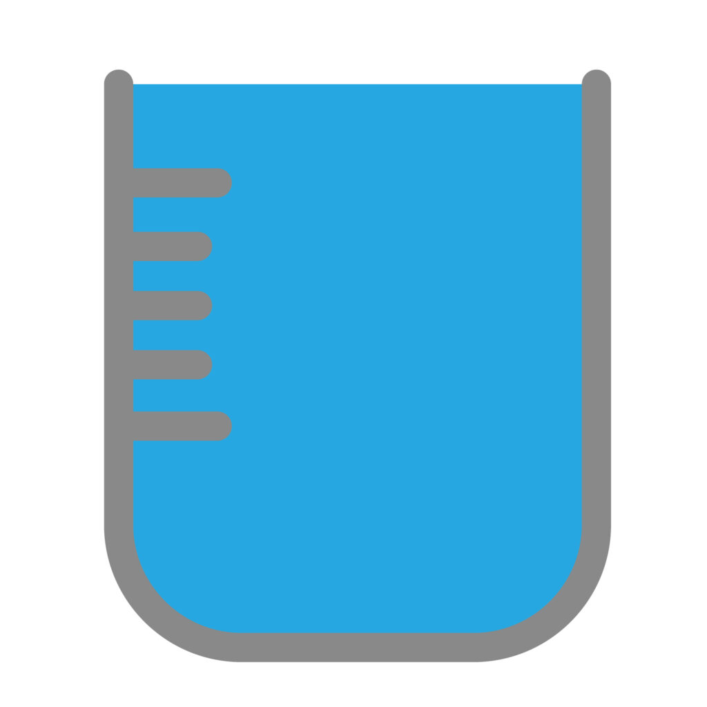 ビーカーのフレーム素材です。 