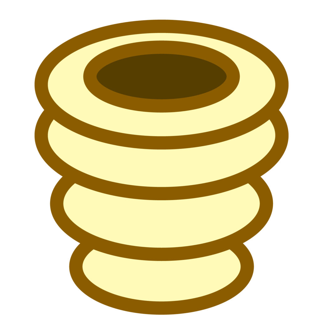 チョココロネのアイコン素材です