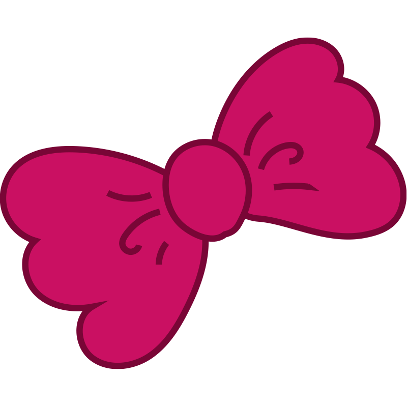 濃いピンク色で描かれた、ふっく