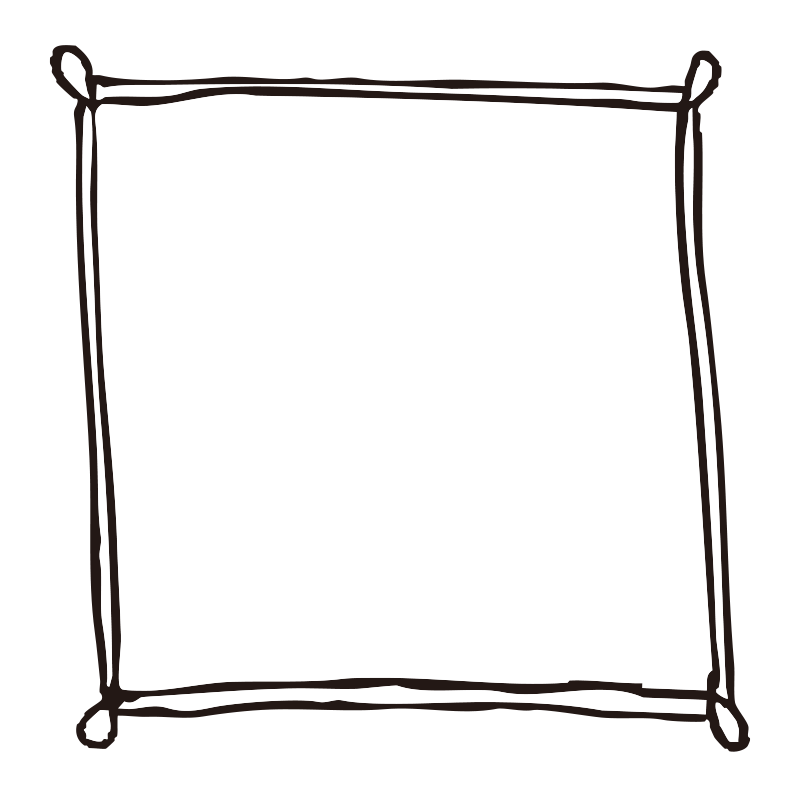 手書きの質感を活かした、シンプ