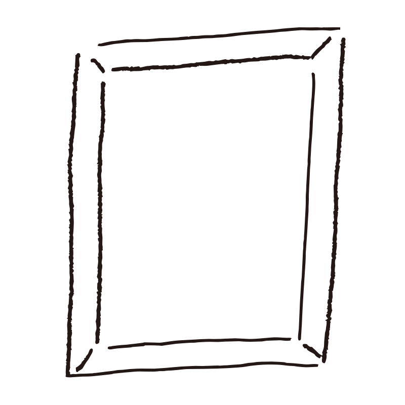 スケッチ風のラフなタッチで描か