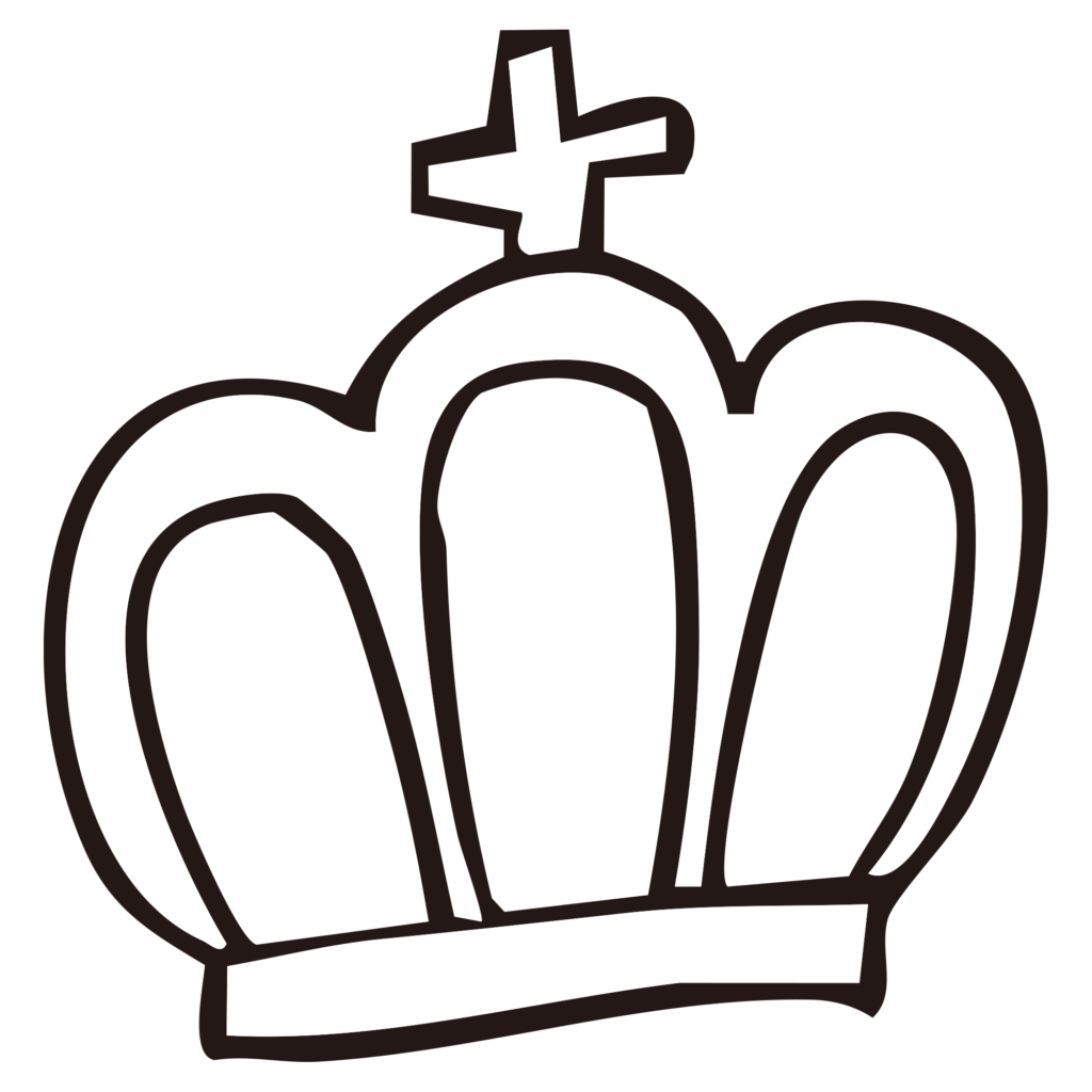 手書き風の温かみがある、十字架