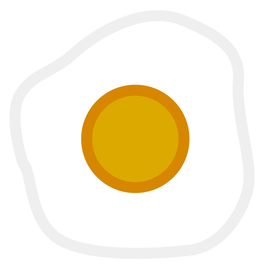 目玉焼きのアイコン素材です。 