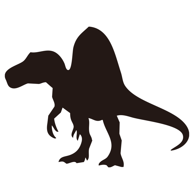 スピノサウルスの特徴である背中