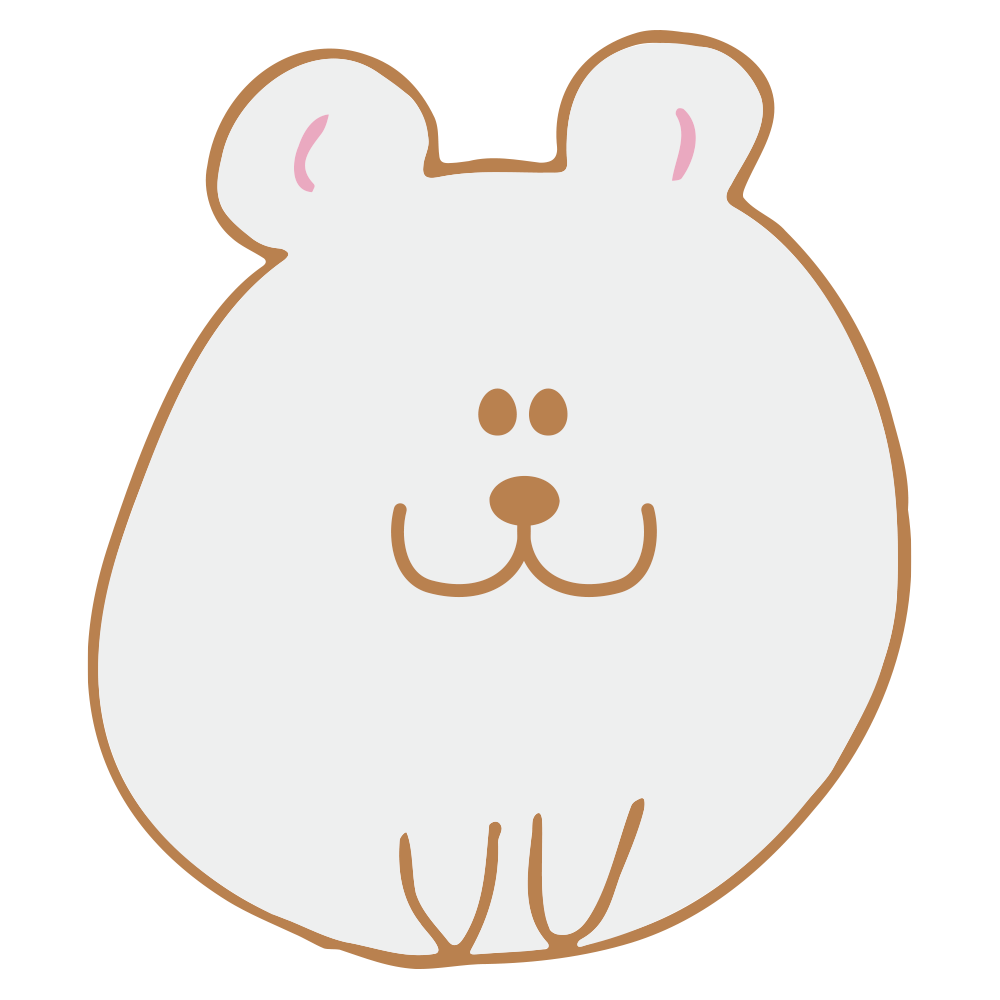 丸くてぽっちゃりしたシルエット