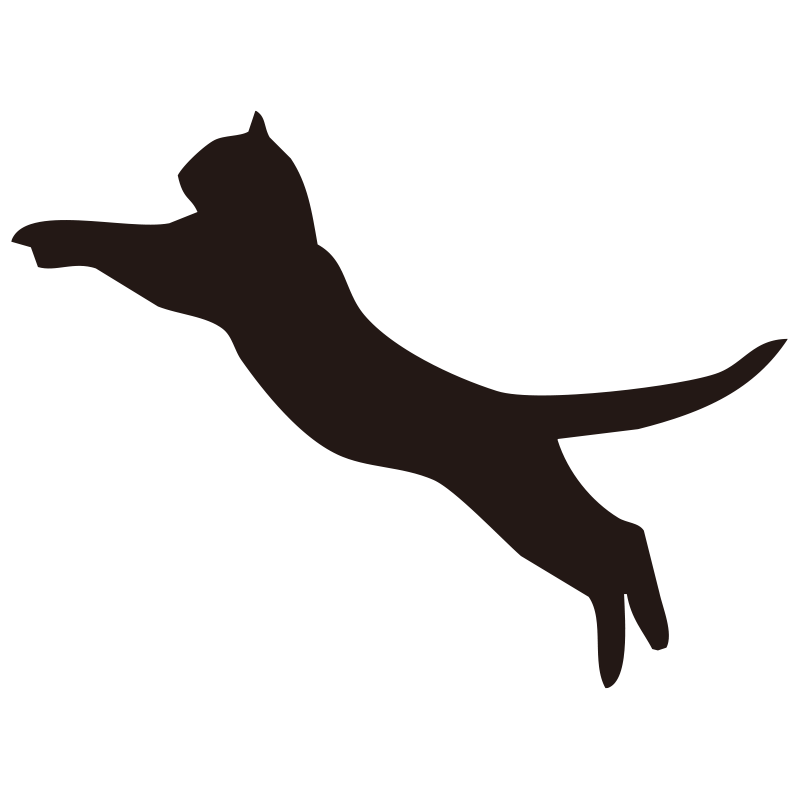 大きくジャンプしている、あるい