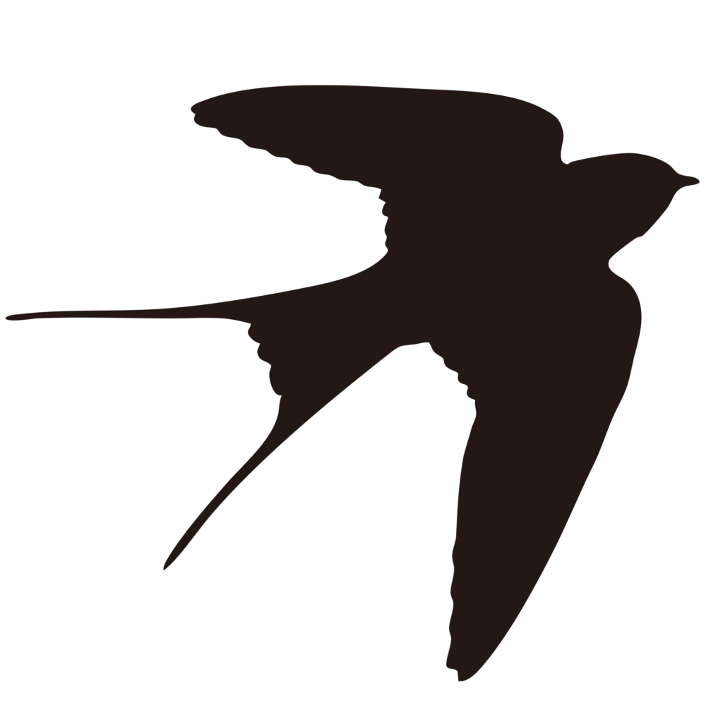 空を優雅に舞うツバメの姿を捉え