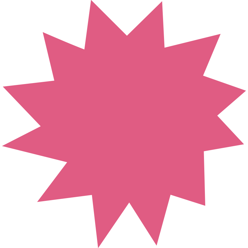 ショッキングピンクのような鮮や