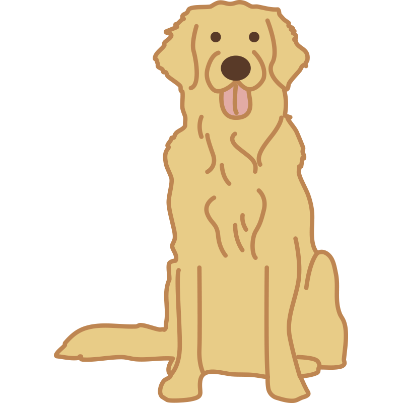 ふさふさの毛並みが特徴的な、笑