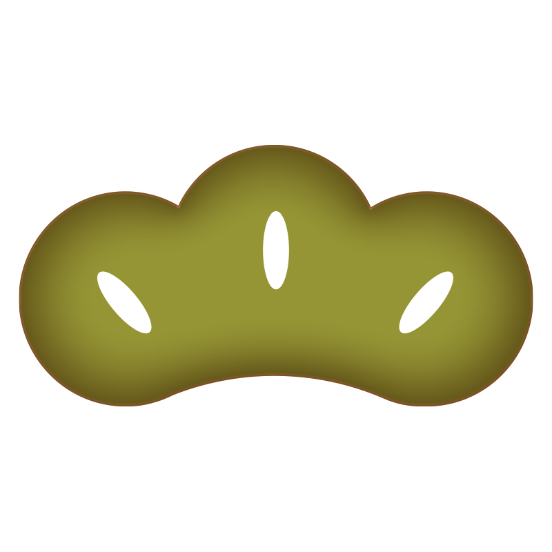 落ち着いたオリーブグリーンの色