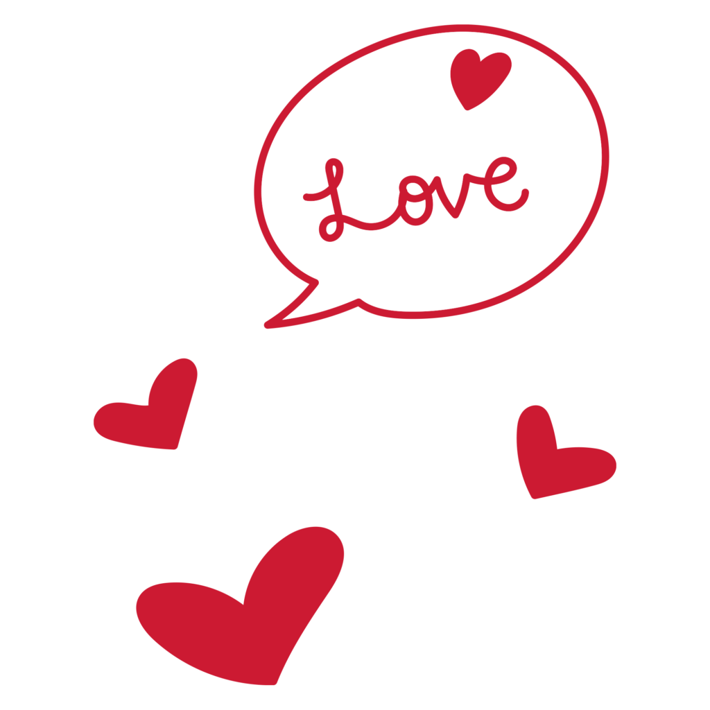 「Love」という筆記体の文字