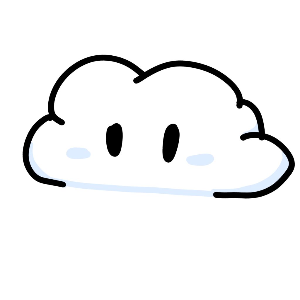 ふんわりとした雲をモチーフに、