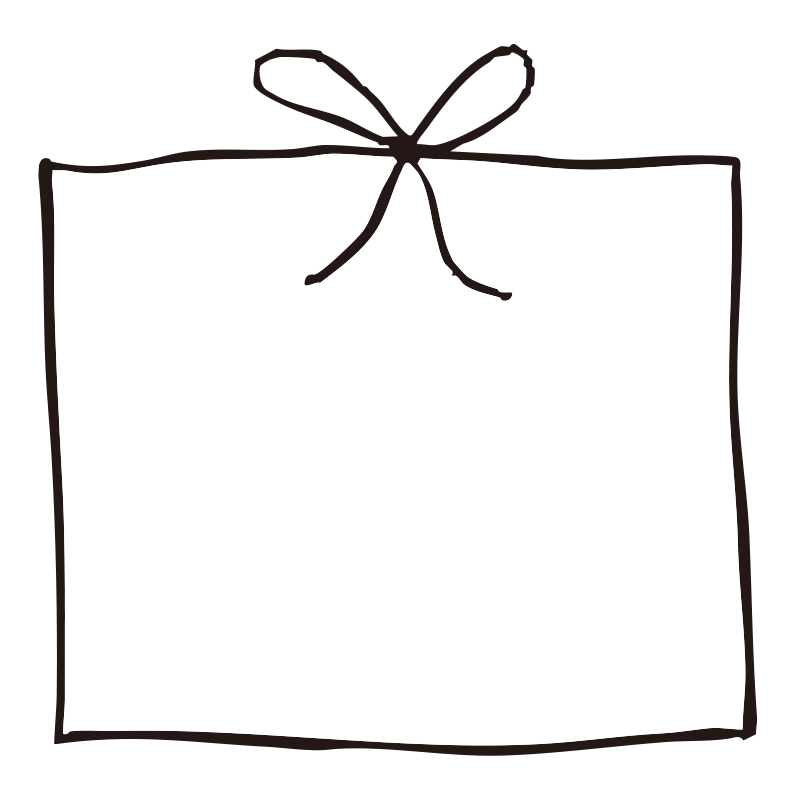 上部に小さなリボンがあしらわれ