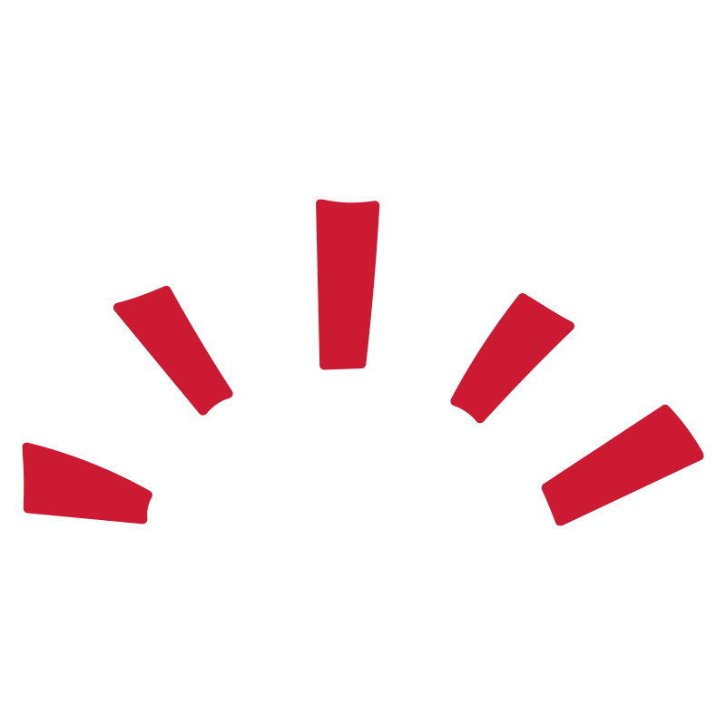 注目や強調を表現する、力強い赤