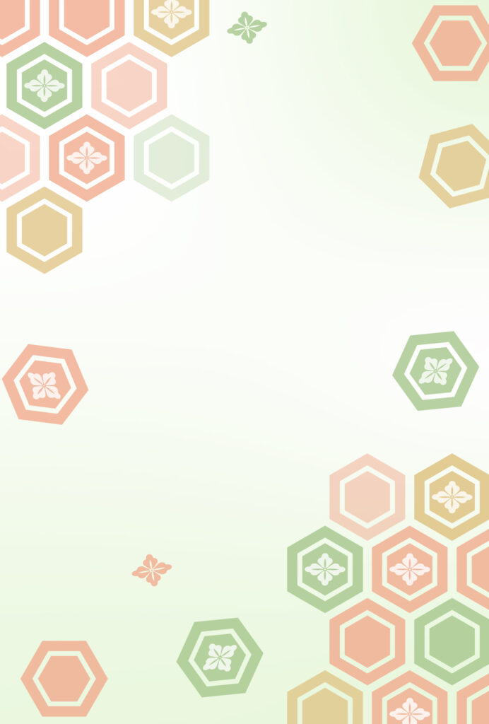 年賀状じまい 年賀状を終わりにする「年賀状じまい」のテンプレート 伝統文様