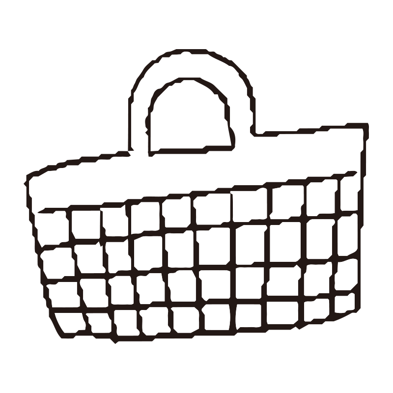 編み込み模様が表現された、手提