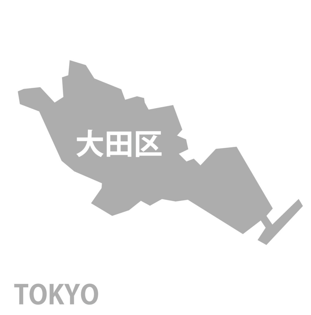 東京都「大田区」のアイコン素材