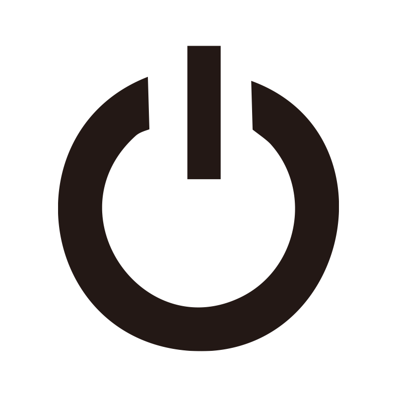 家電やPCの電源マーク（スタン