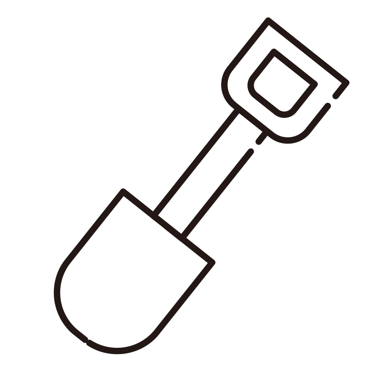 園芸やキャンプ、土木作業などで