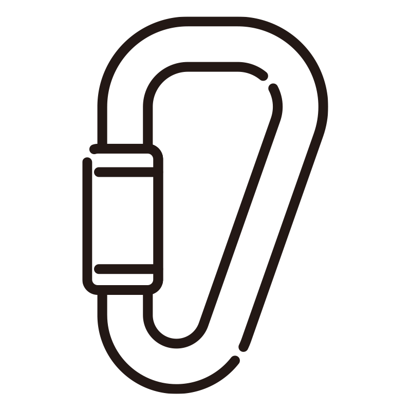 登山やキャンプで荷物の固定に使