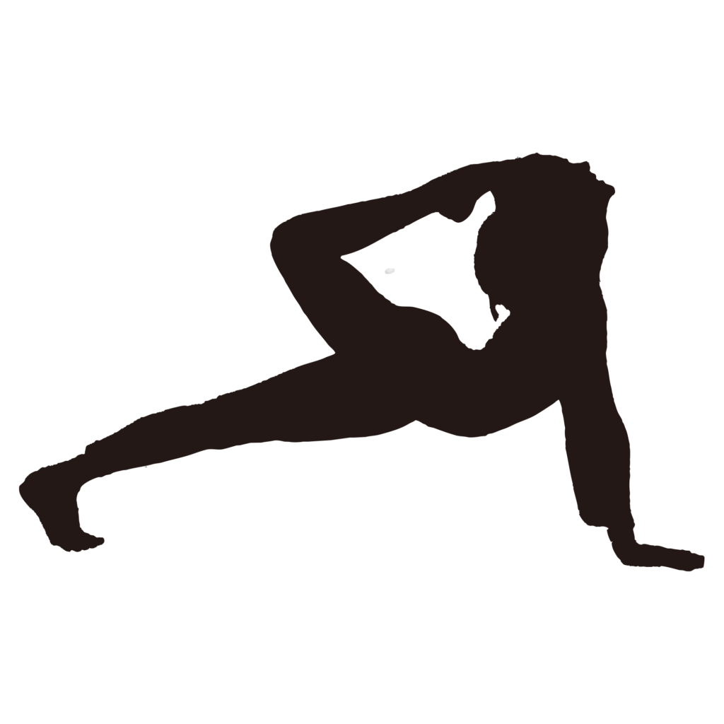 高度なヨガのポーズ（鳩のポーズ