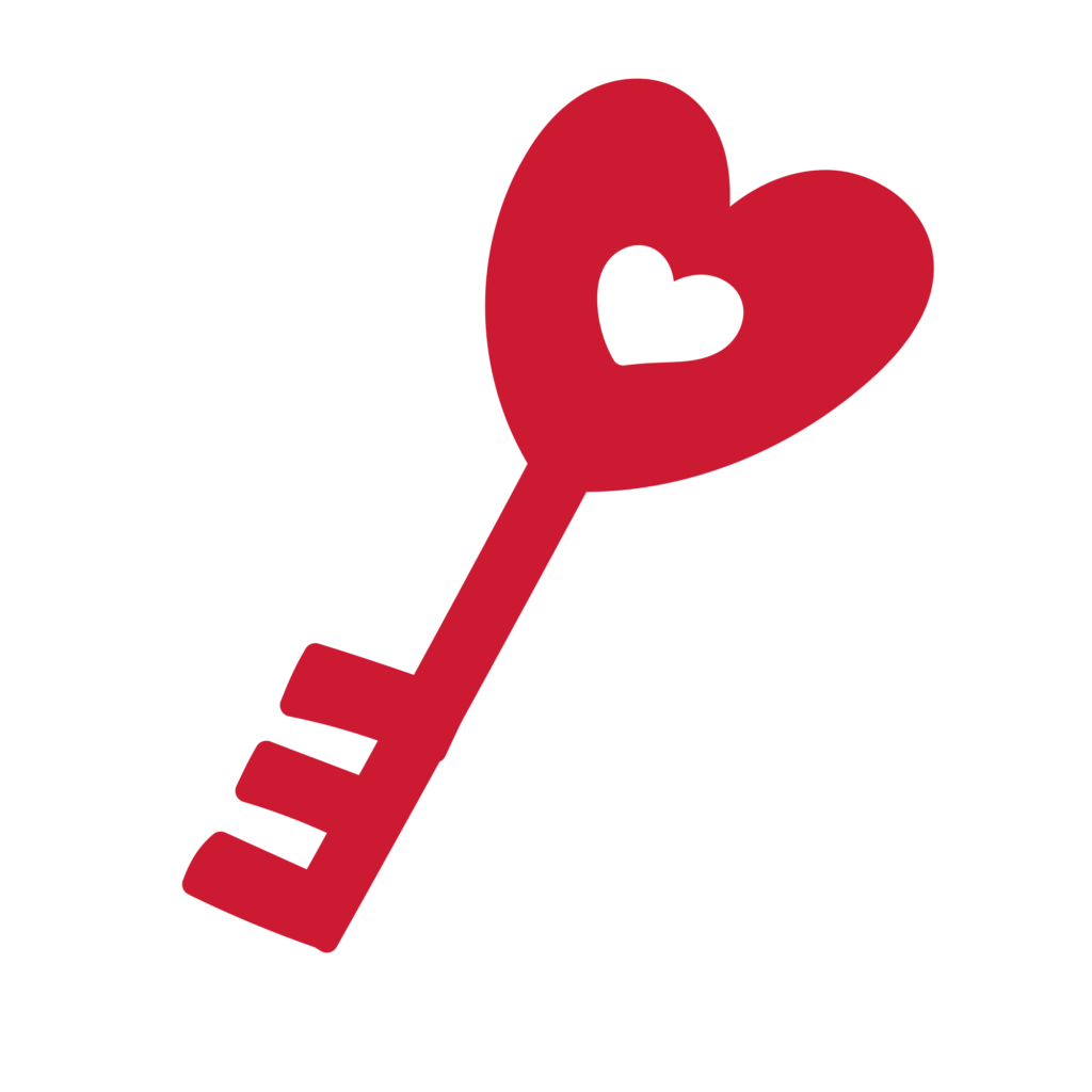 持ち手部分がハートの形になった