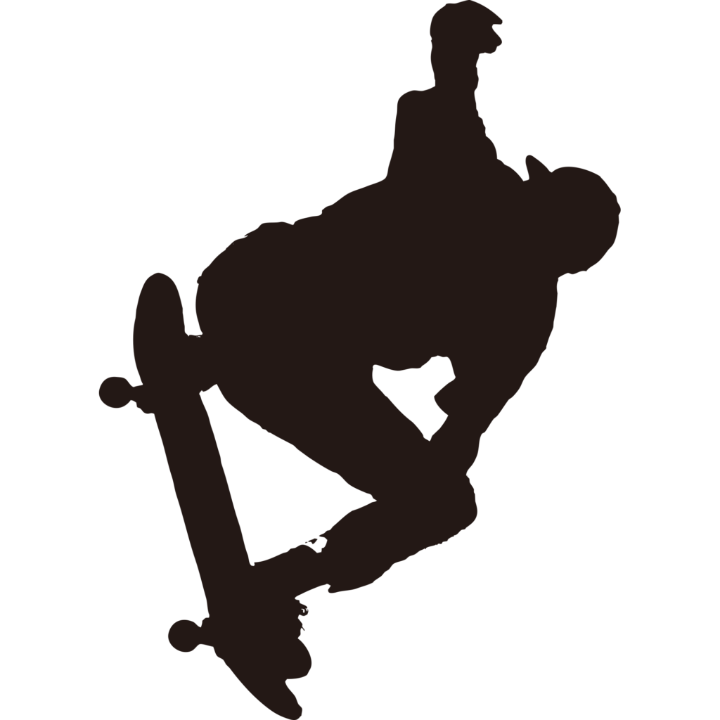 スケートボードでダイナミックな