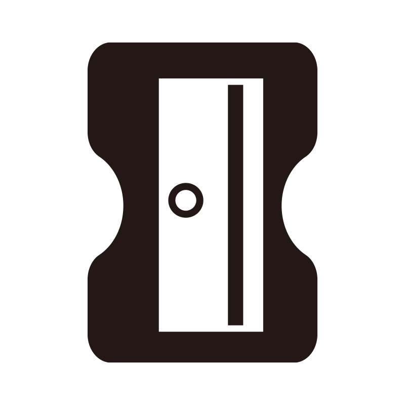 文房具の定番である手動の鉛筆削