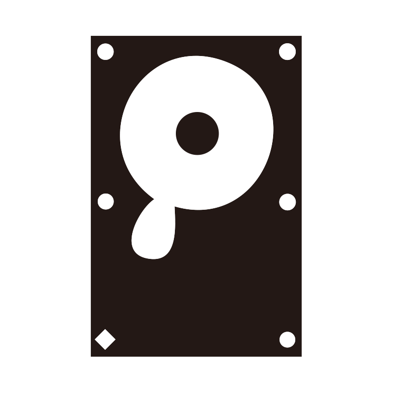 コンピュータのハードディスクド