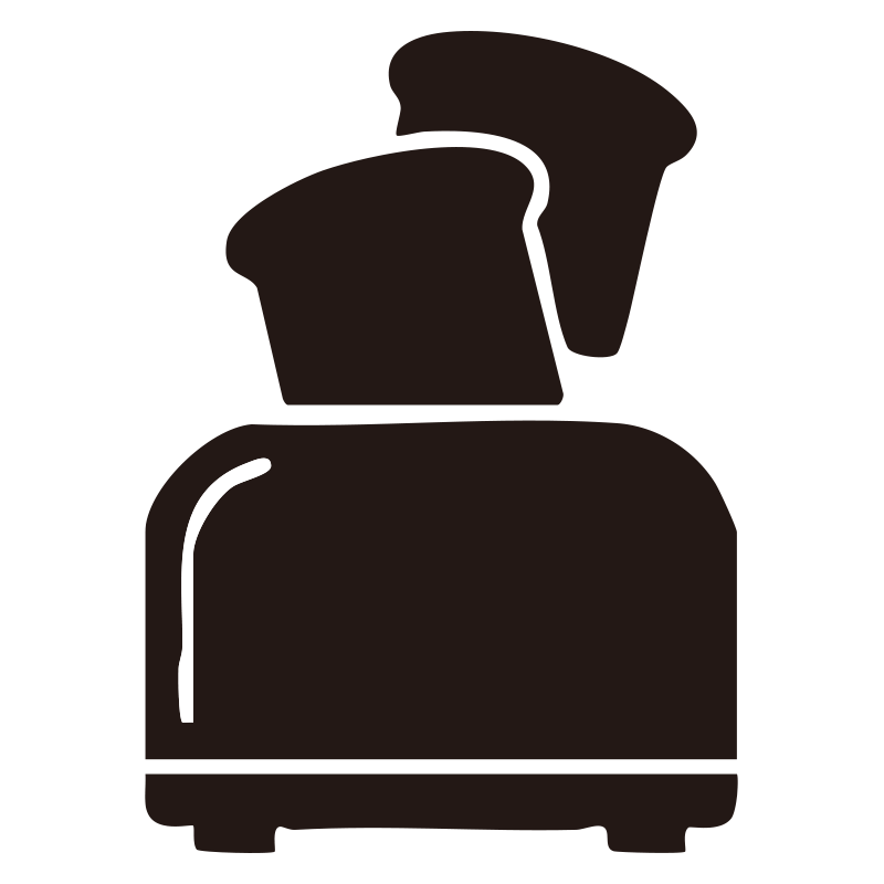 食パンが2枚飛び出した瞬間を捉