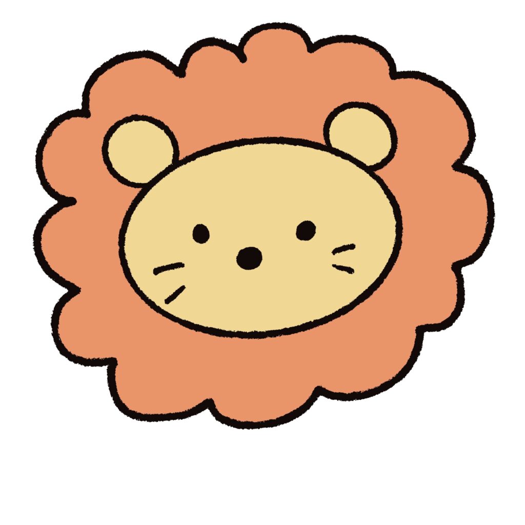 手描き風のやさしい線で描かれた