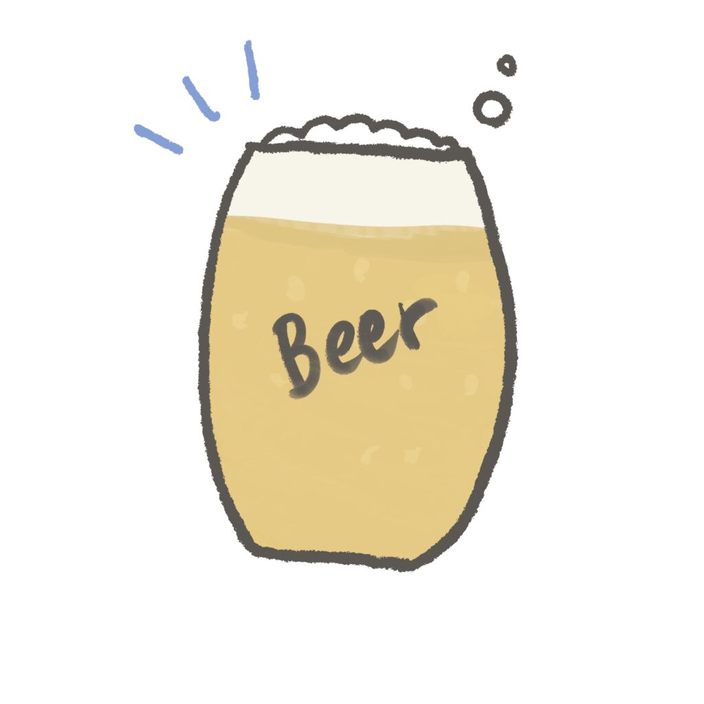 手描き風のやさしい線で描かれた