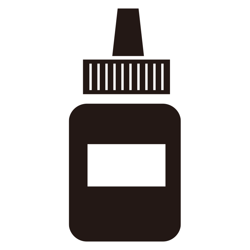 スタンプ台の補充インクやボトル