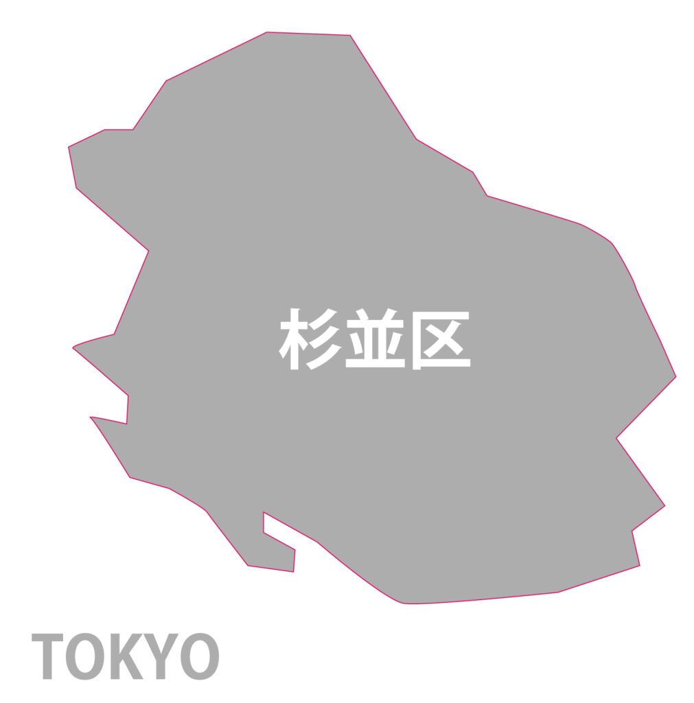 東京都「杉並区」のアイコン素材